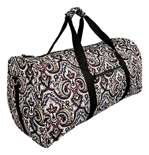 21 in Print Duffle, Overnight, Carry on Bag with Outside Pocket and Shoulder Strap (Personalized