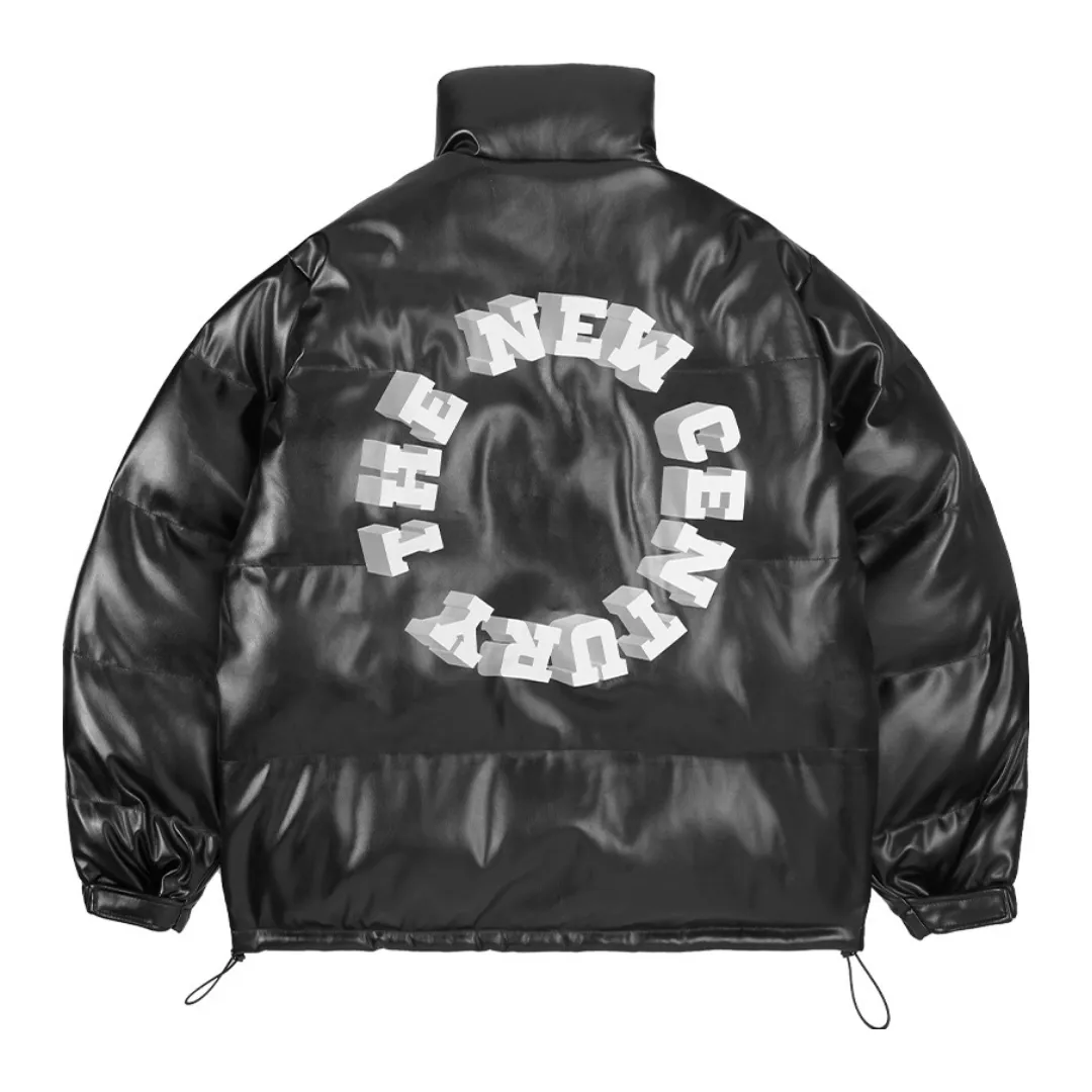 3D Circle High Collar Down Jacket