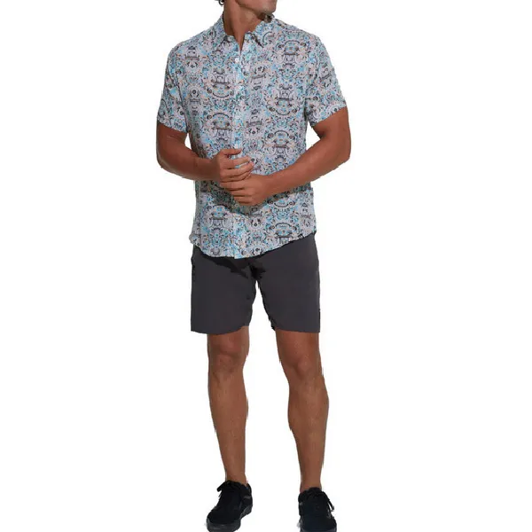 69SLAM  |Tropical Patterns Unisex Street Style Short Sleeves Shirts