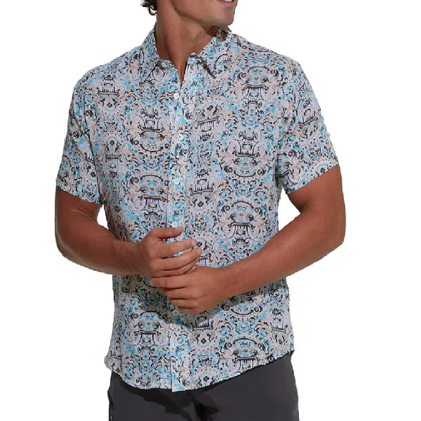 69SLAM  |Tropical Patterns Unisex Street Style Short Sleeves Shirts