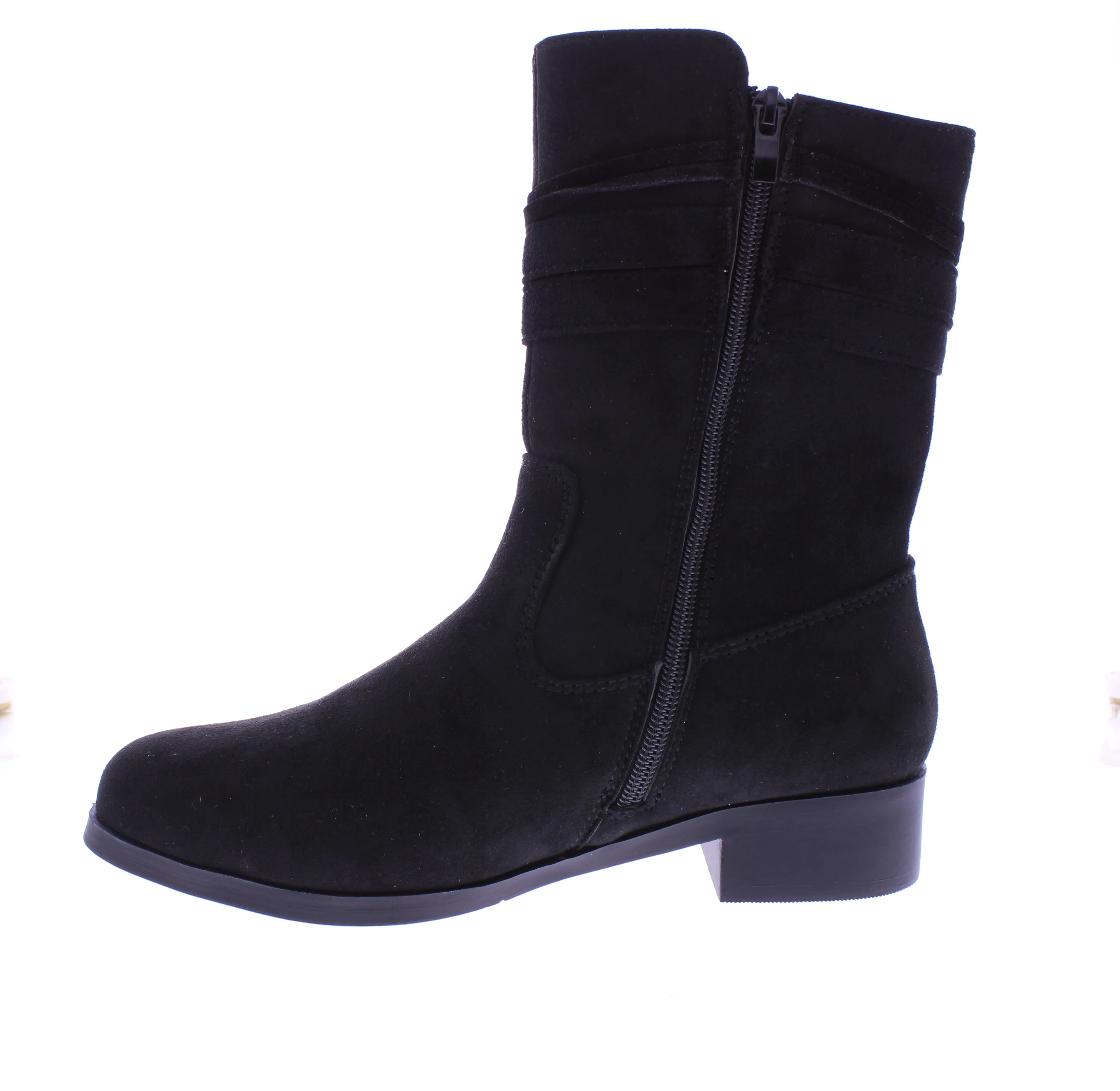 7” Women Microfiber Zip Up Boot