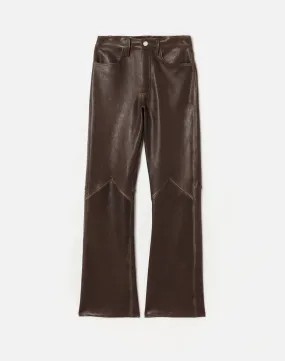 70s Stretch Bootcut - Brown Leather