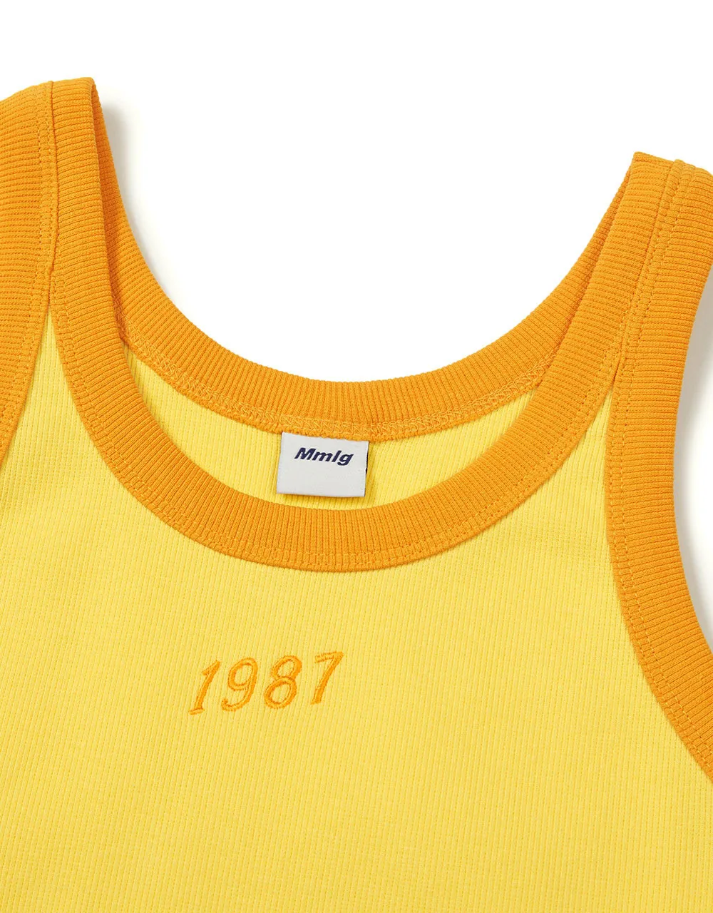 87MM  |Sleeveless Street Style U-Neck Plain Cotton Logo