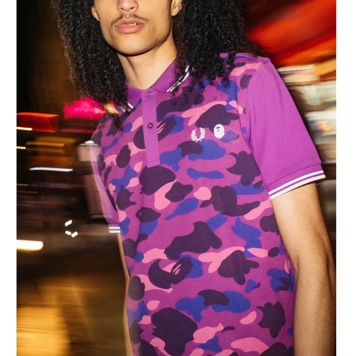 A BATHING APE  |Camouflage Unisex Street Style Collaboration Cotton