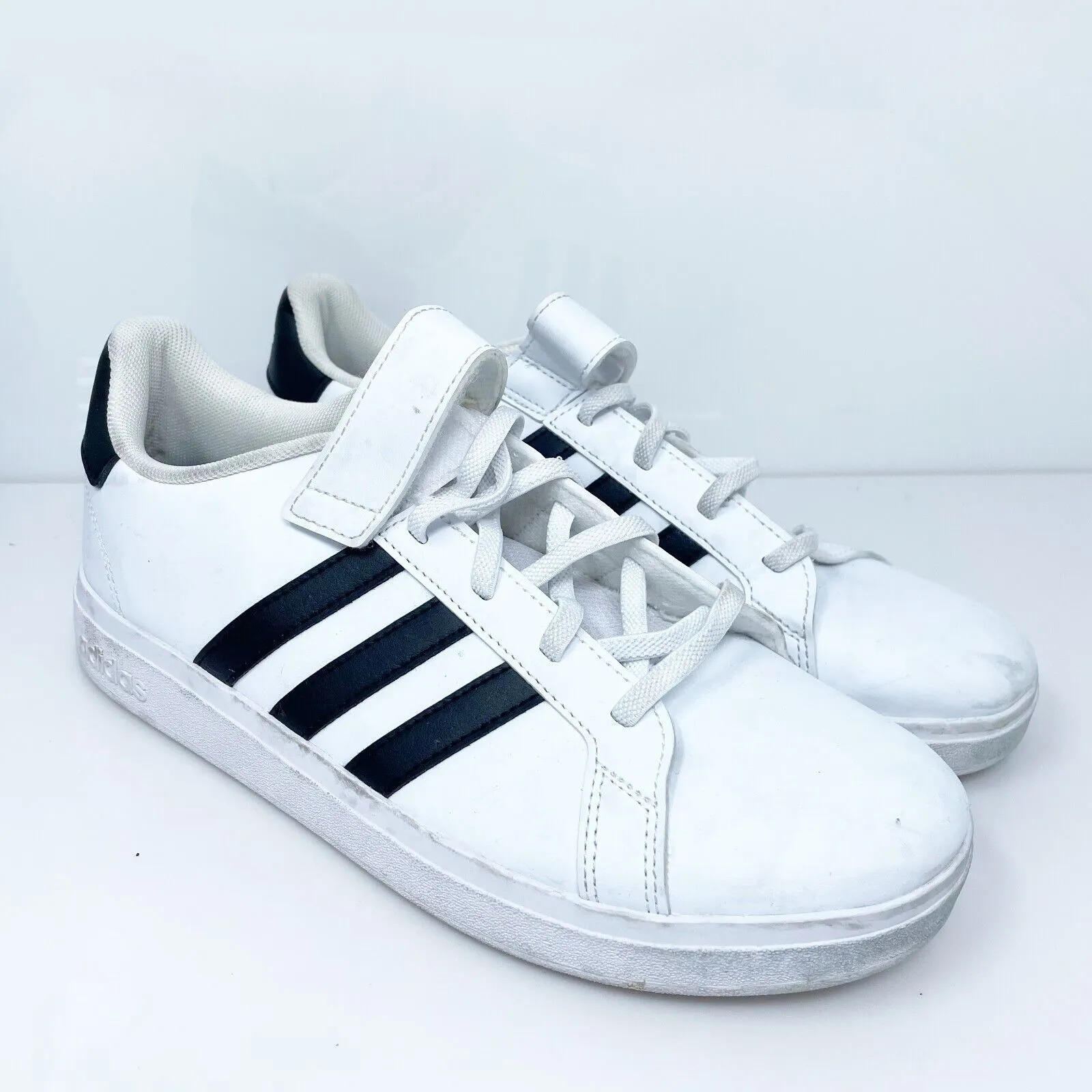 Adidas Boys Grand Court 2.0 GW6521 White Casual Shoes Sneakers Size 6.5