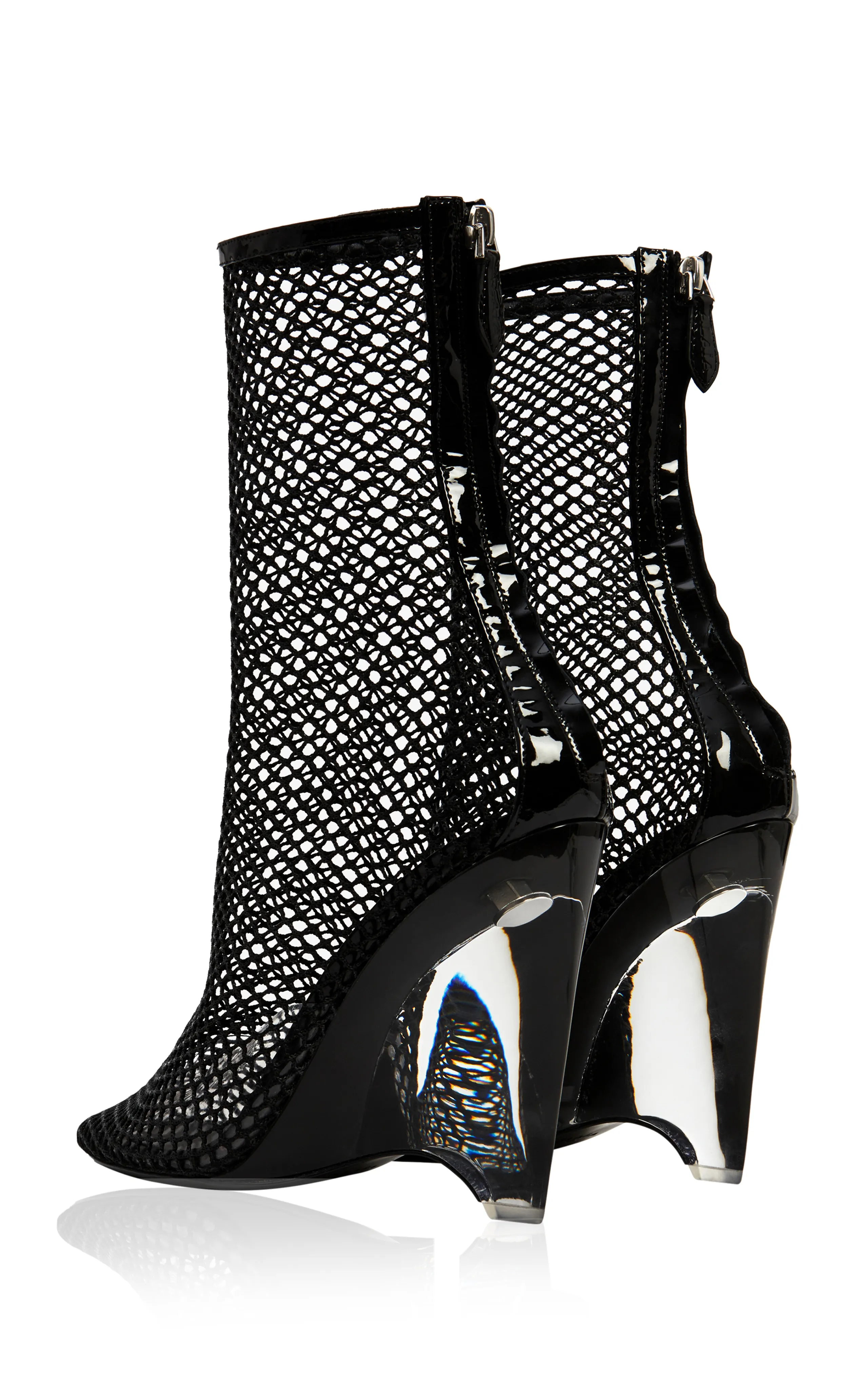 ALAÏA Wedge Mesh Boots