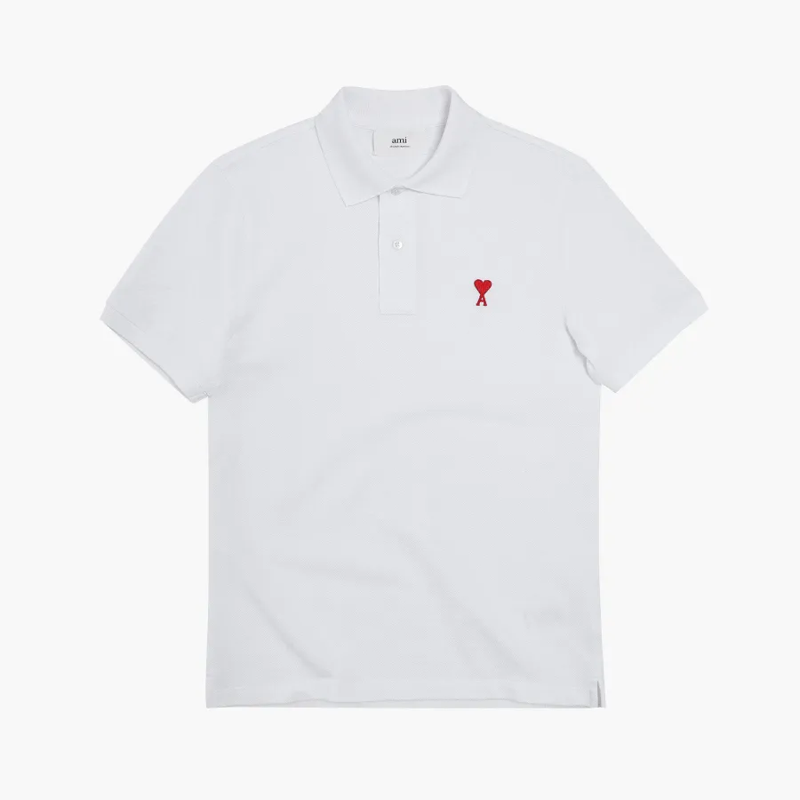 AMI PARIS  |Unisex Street Style Short Sleeves Logo Designers Polos