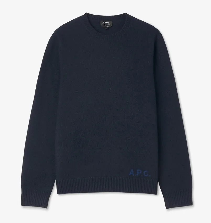 A.P.C.  |Unisex Street Style Collaboration Logo Designers Sweatshirts