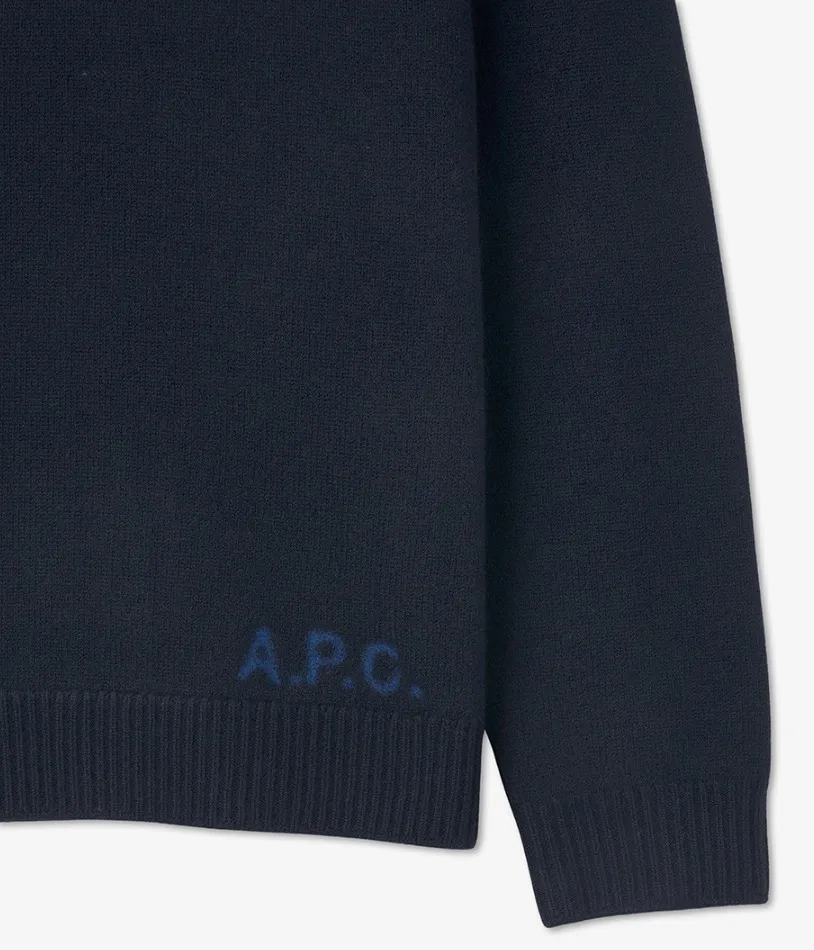 A.P.C.  |Unisex Street Style Collaboration Logo Designers Sweatshirts