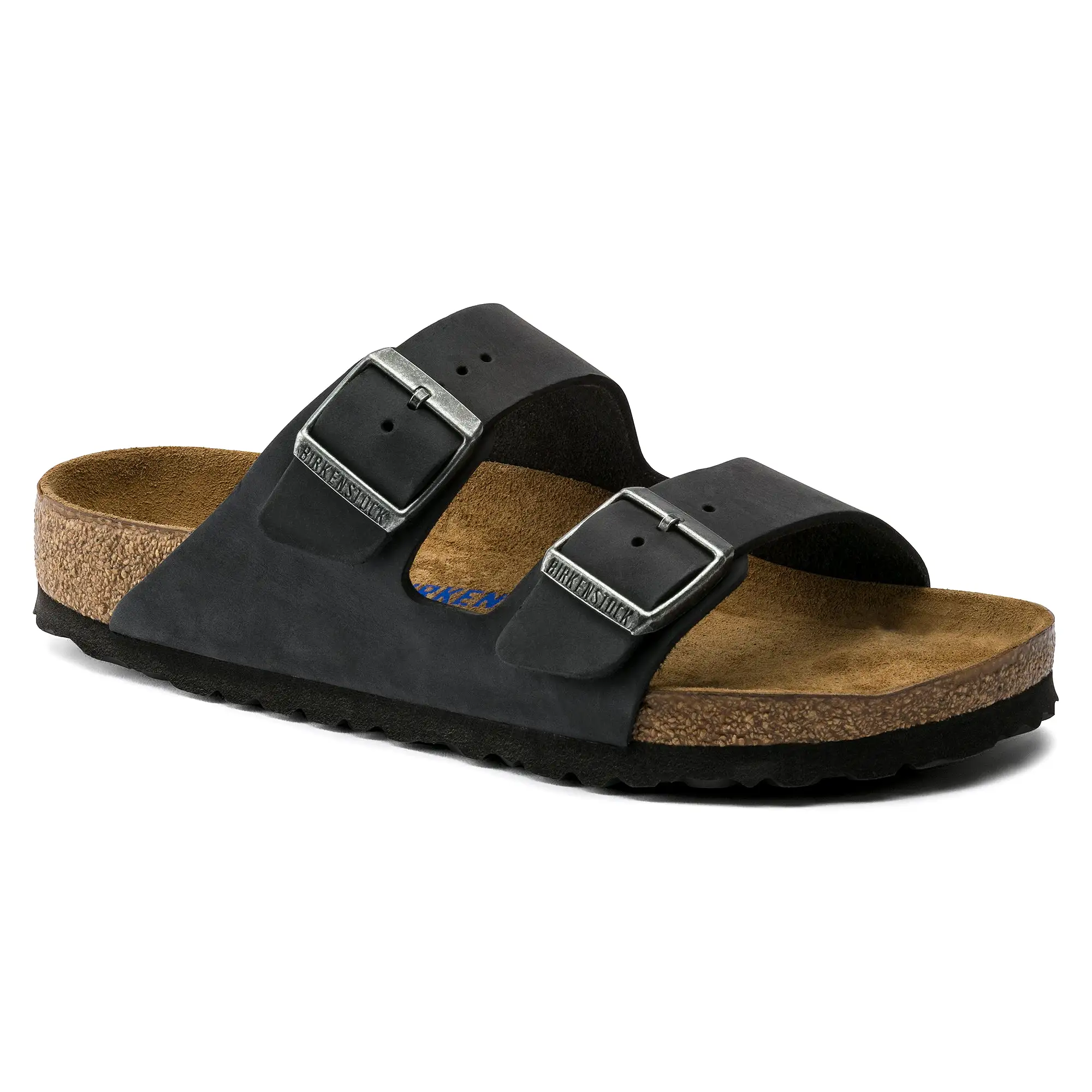 Arizona Black Oil Leather Soft Footbed