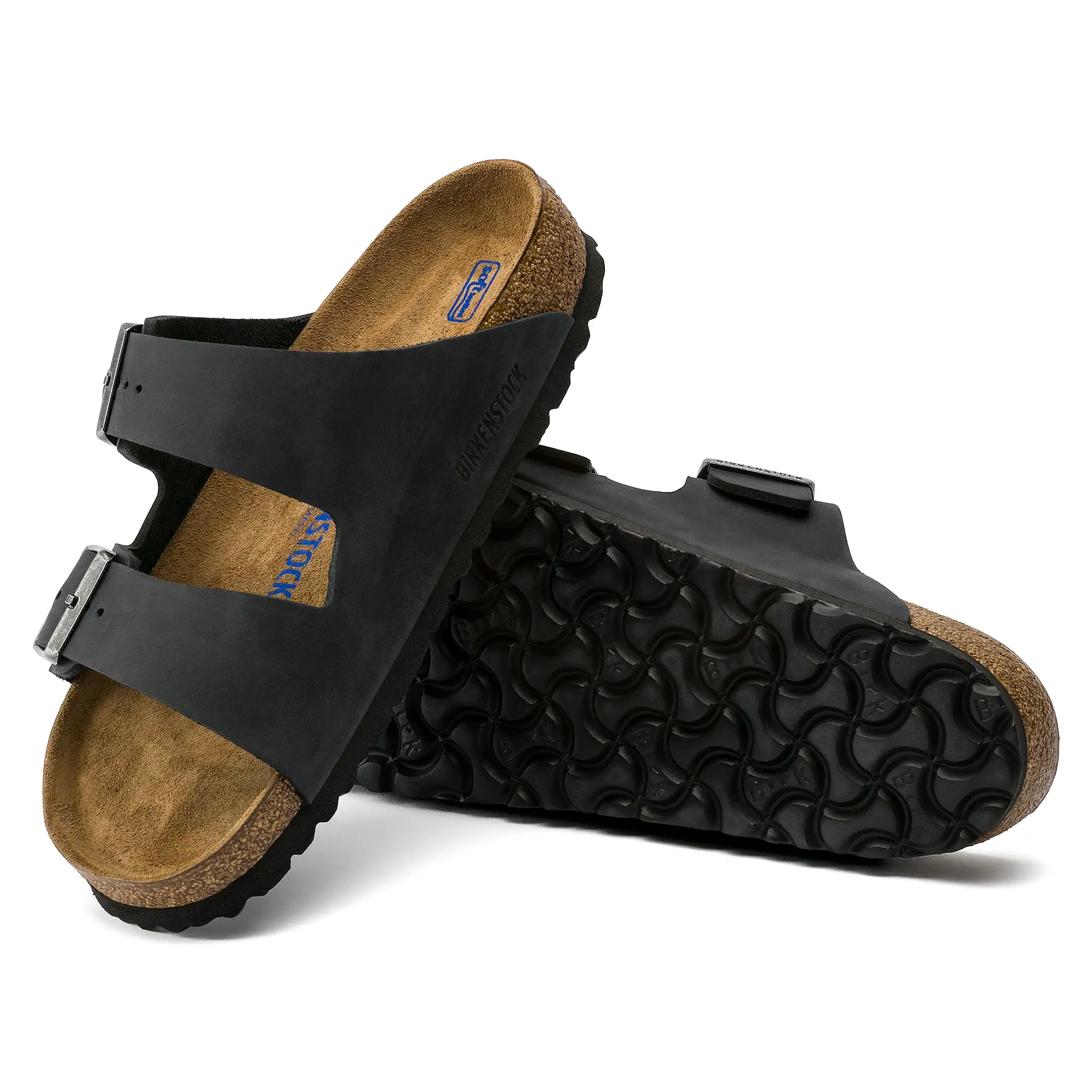 Arizona Black Oil Leather Soft Footbed