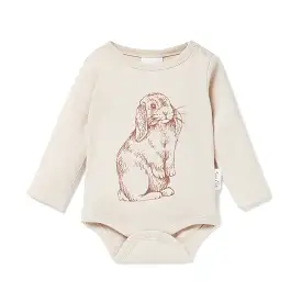 Aster & Oak Bunny Print Onesie