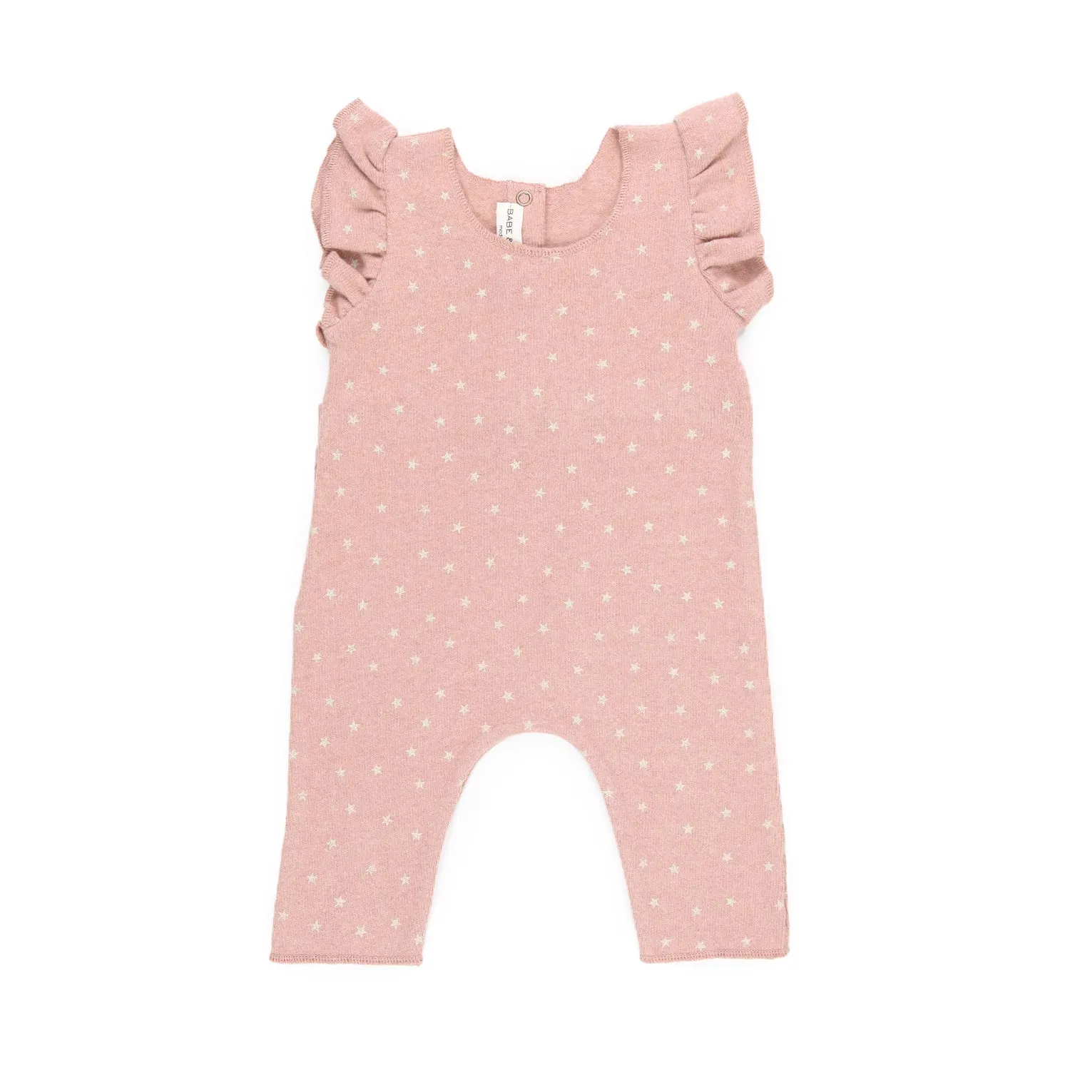 Babe & Tess Baby Girl Old Rose Romper