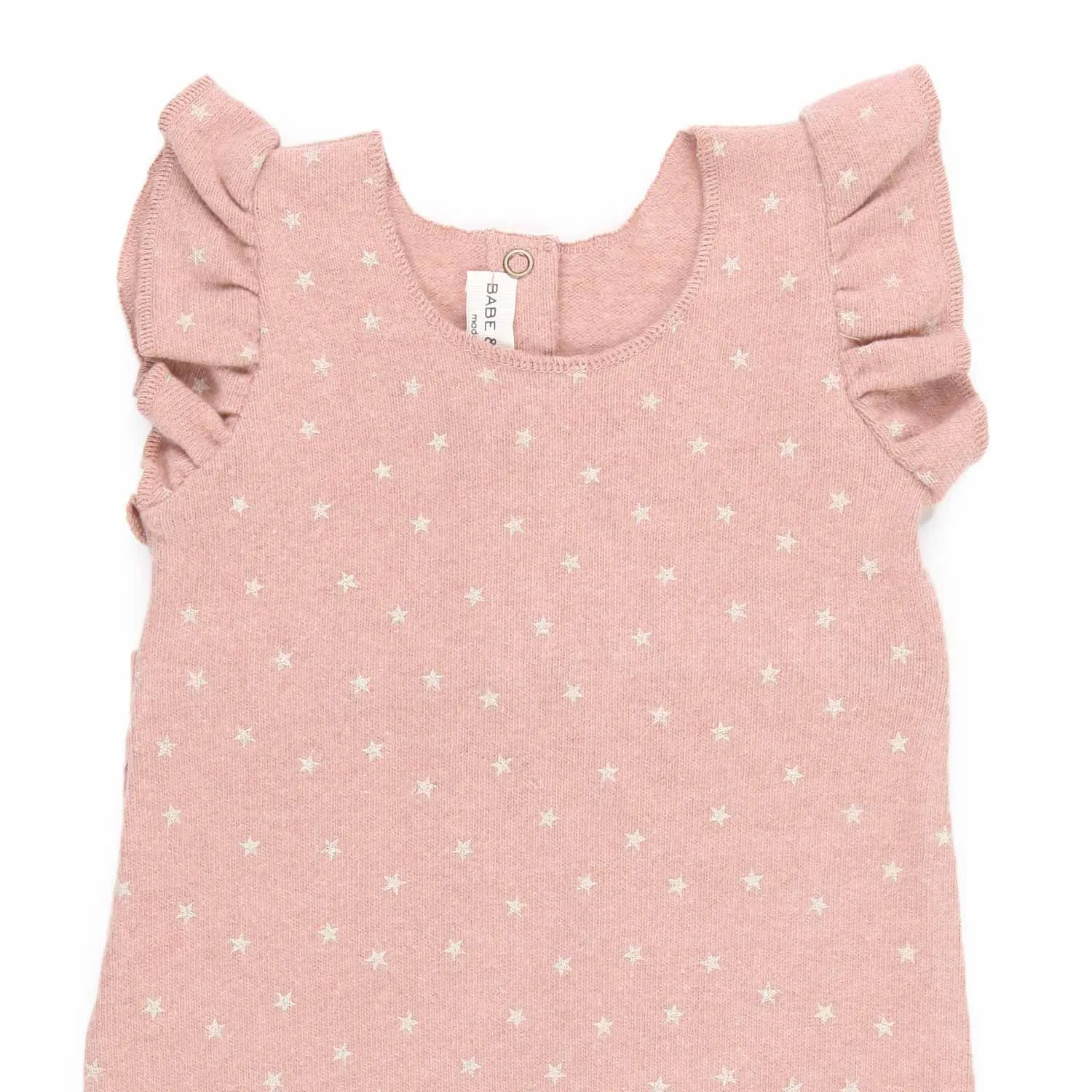 Babe & Tess Baby Girl Old Rose Romper