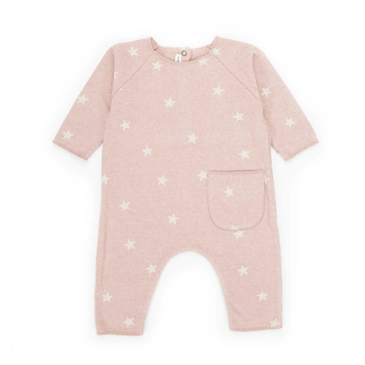 Babe & Tess Baby Pink Romper With Stars