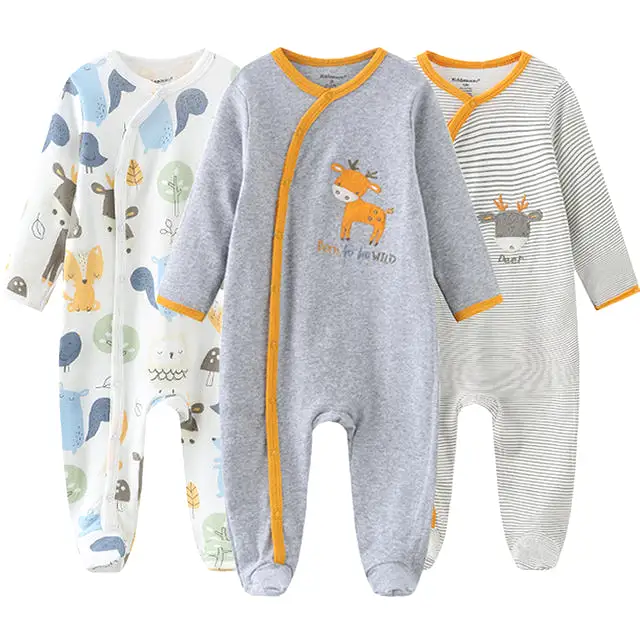 Baby Rompers Newborn Girls&Boys 100%Cotton Clothes of Long Sheeve 1/2/3Piece Infant Clothing Pajamas Overalls Cheap X3132934