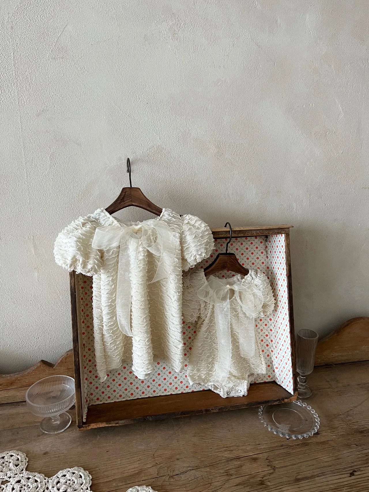 Baby Tie Front Frill Romper (0-18m)