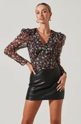 Beverly Floral Puff Sleeve Top