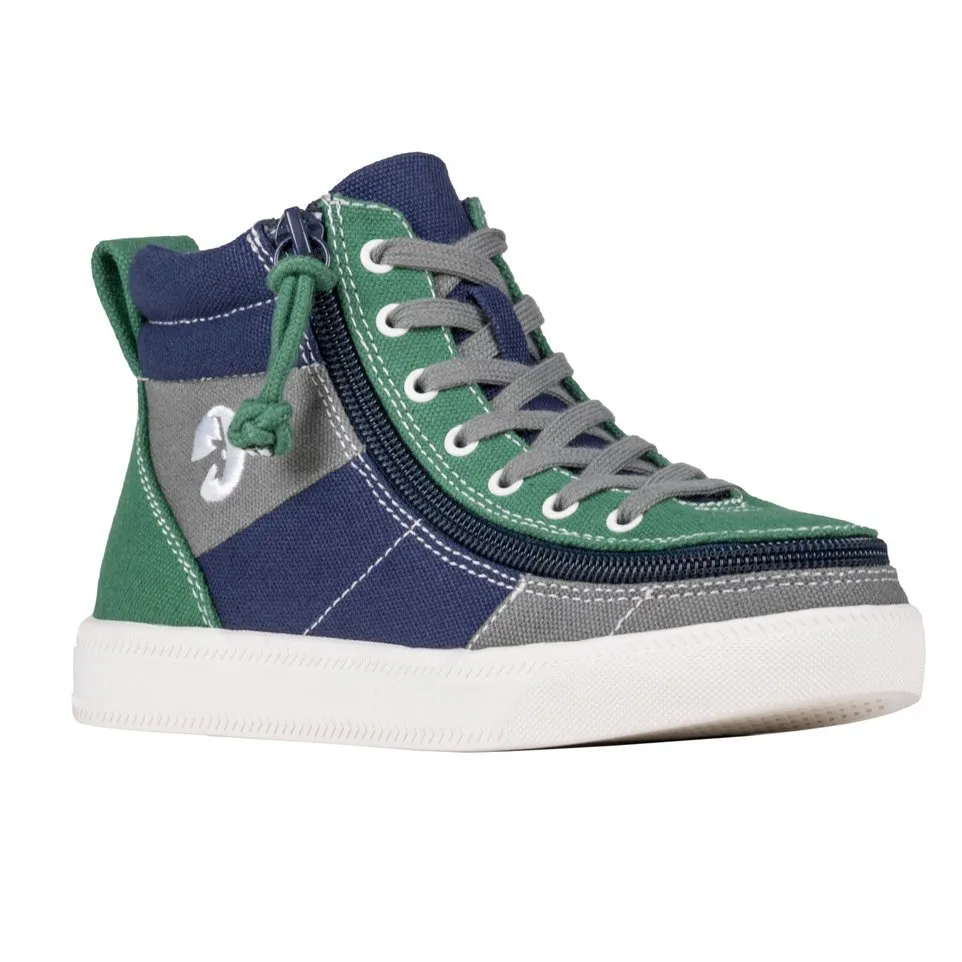 Billy Footwear (Toddlers) - Street High Top Earth Colour Block Canvas Shoes