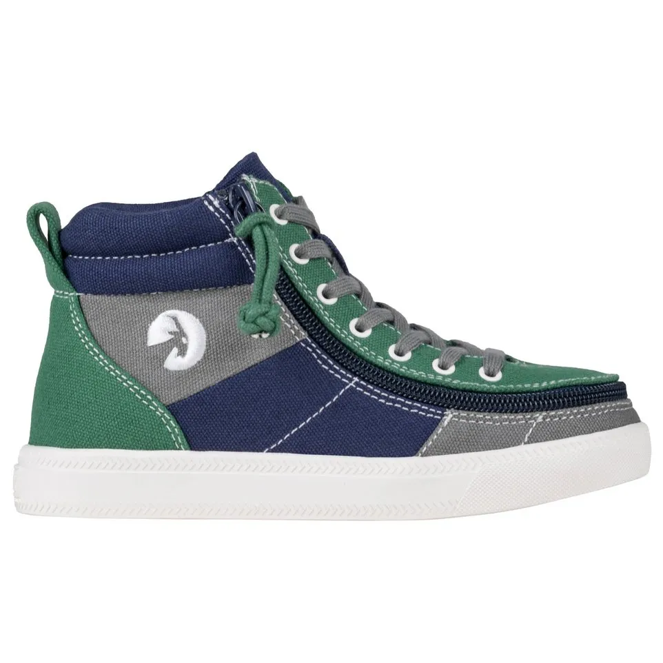 Billy Footwear (Toddlers) - Street High Top Earth Colour Block Canvas Shoes