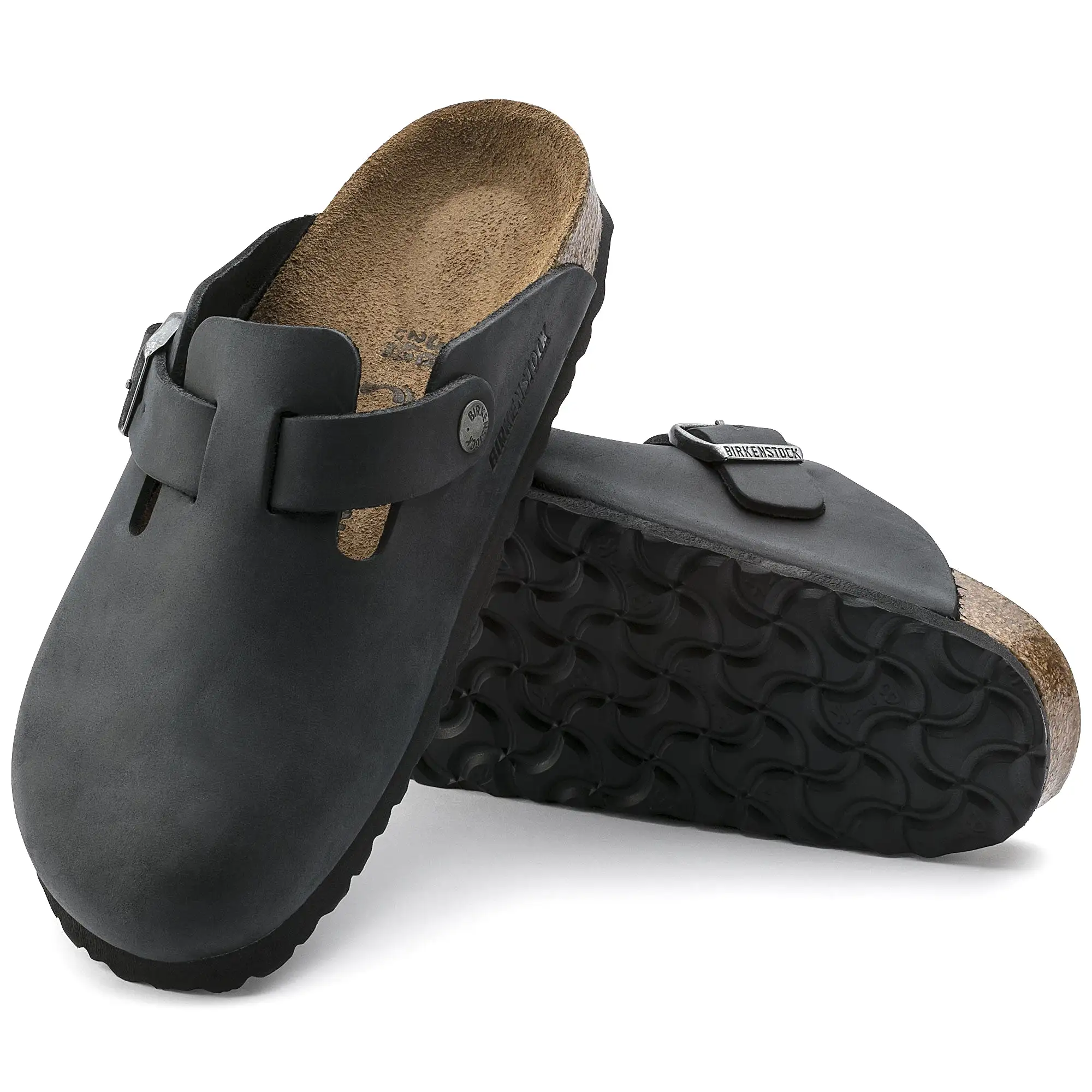 Birkenstock - Boston Oiled Black N 59463