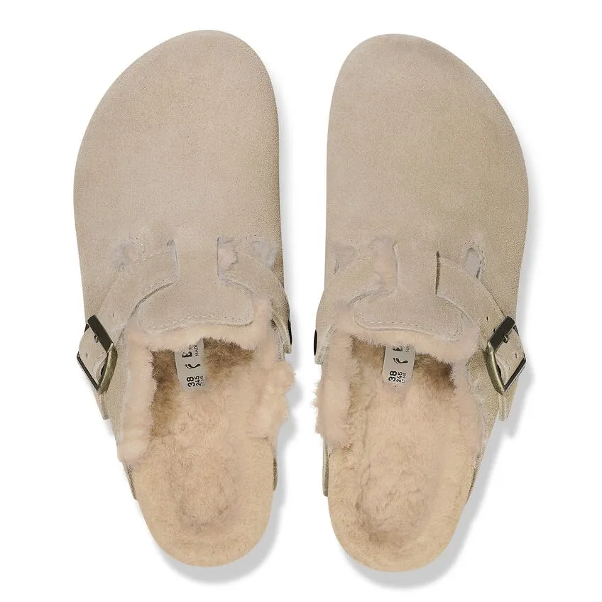 Birkenstock Boston Shearling Suede Leather (Women’s)