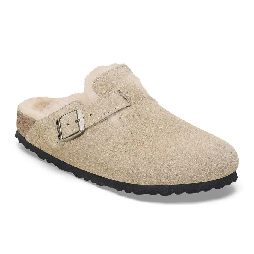 Birkenstock Boston Shearling Suede Leather (Women’s)