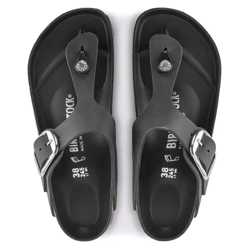 Birkenstock - Gizeh Big Buckle Leather Black Hex R 1023334