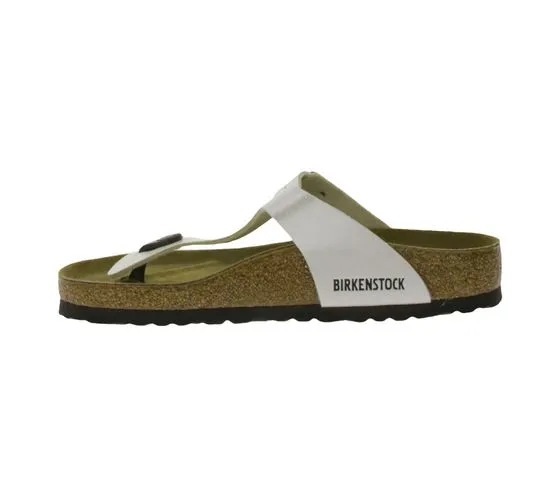 BIRKENSTOCK Gizeh separatore per dita da donna made in Germany larghezza normale 00943871 bianco perla