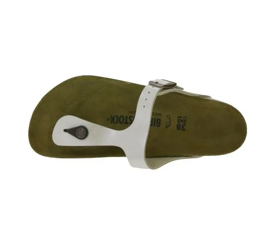 BIRKENSTOCK Gizeh separatore per dita da donna made in Germany larghezza normale 00943871 bianco perla