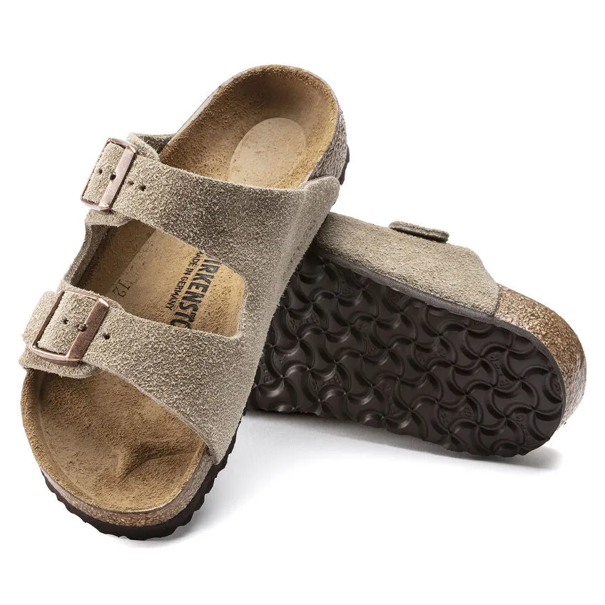 Birkenstock Kid's Arizona Suede in Taupe