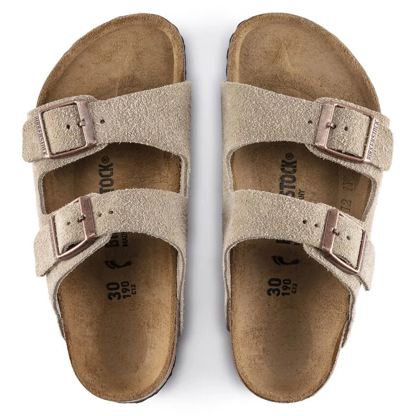 Birkenstock Kid's Arizona Suede in Taupe