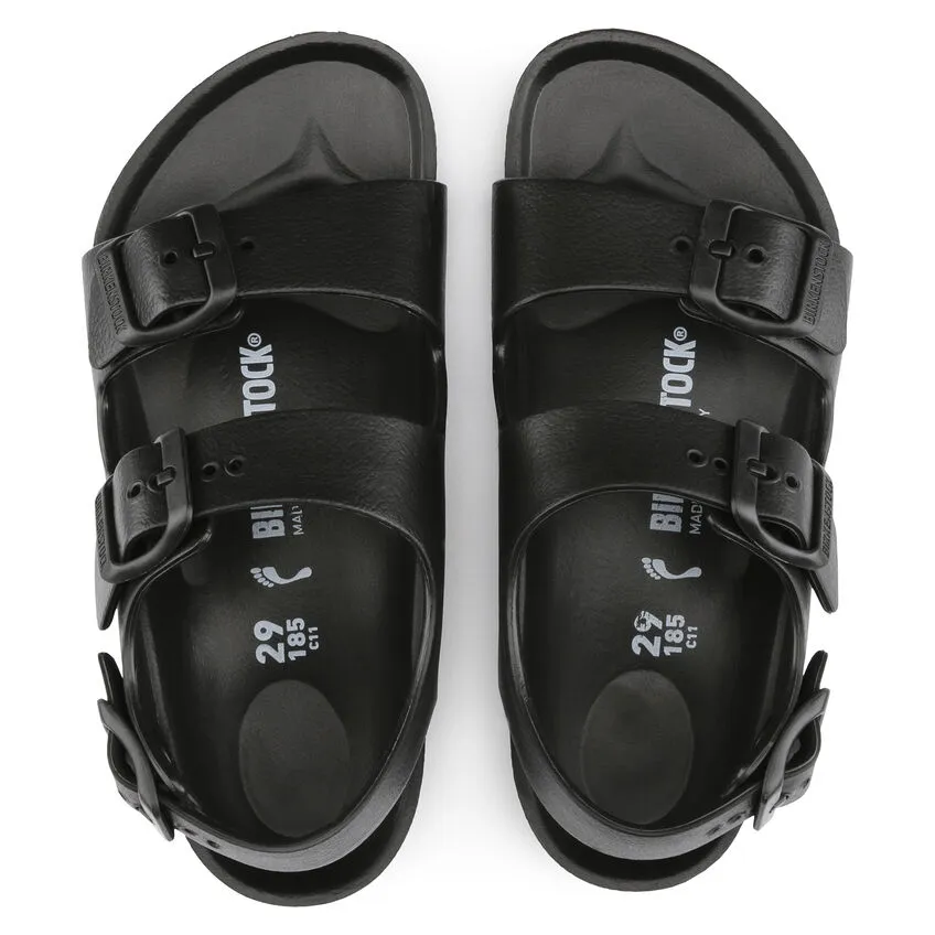 Birkenstock Kids Unisex Milano EVA Sandals-Black