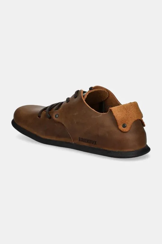 Birkenstock leather shoes Montana men's brown color 1004850