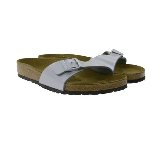 BIRKENSTOCK Madrid zoccoli Made in Germany sandalo larghezza normale 0040411 argento