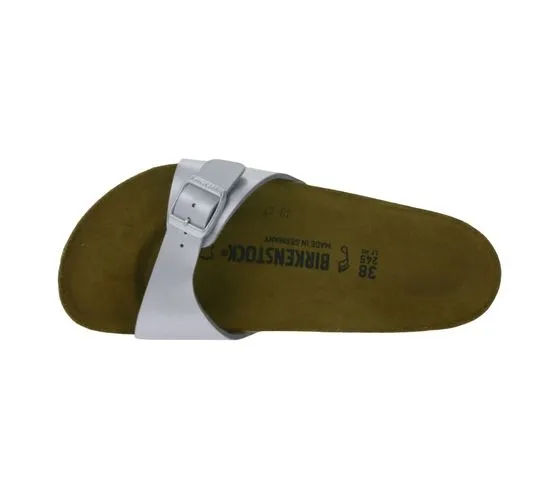 BIRKENSTOCK Madrid zoccoli Made in Germany sandalo larghezza normale 0040411 argento