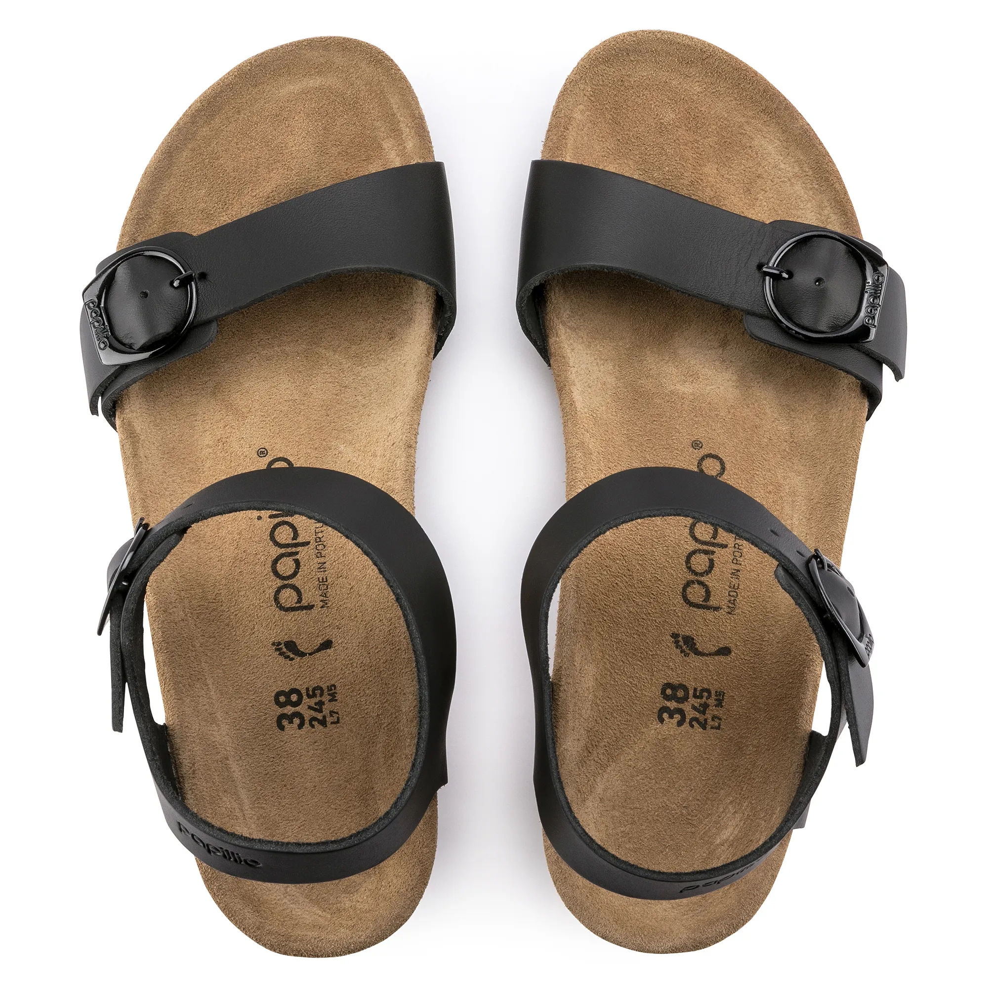 Birkenstock Soley Ring-Buckle Oiled Leather: Black 