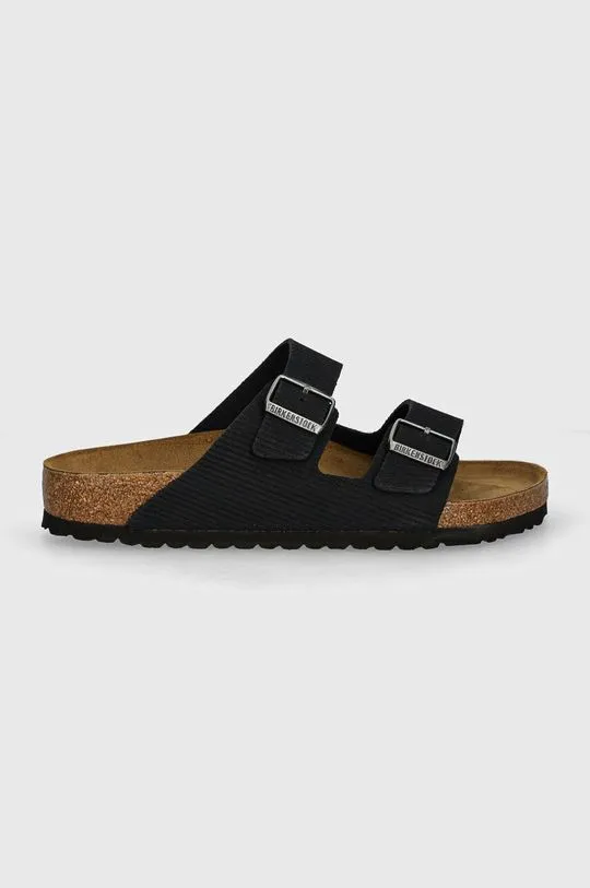 Birkenstock suede sliders Arizona men's navy blue color 1028257