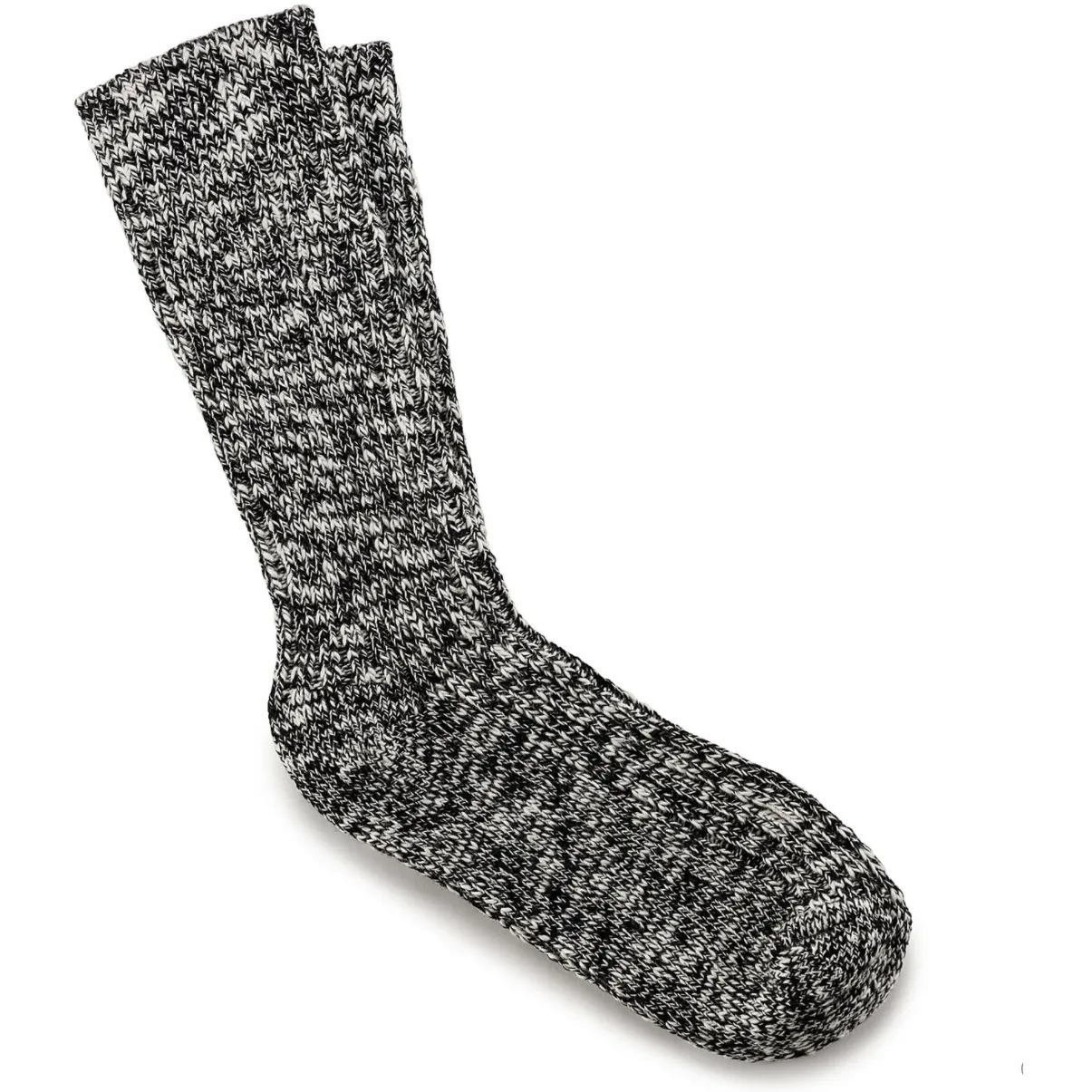 Birkenstock Women's Cotton Slub Socks in Black Gray