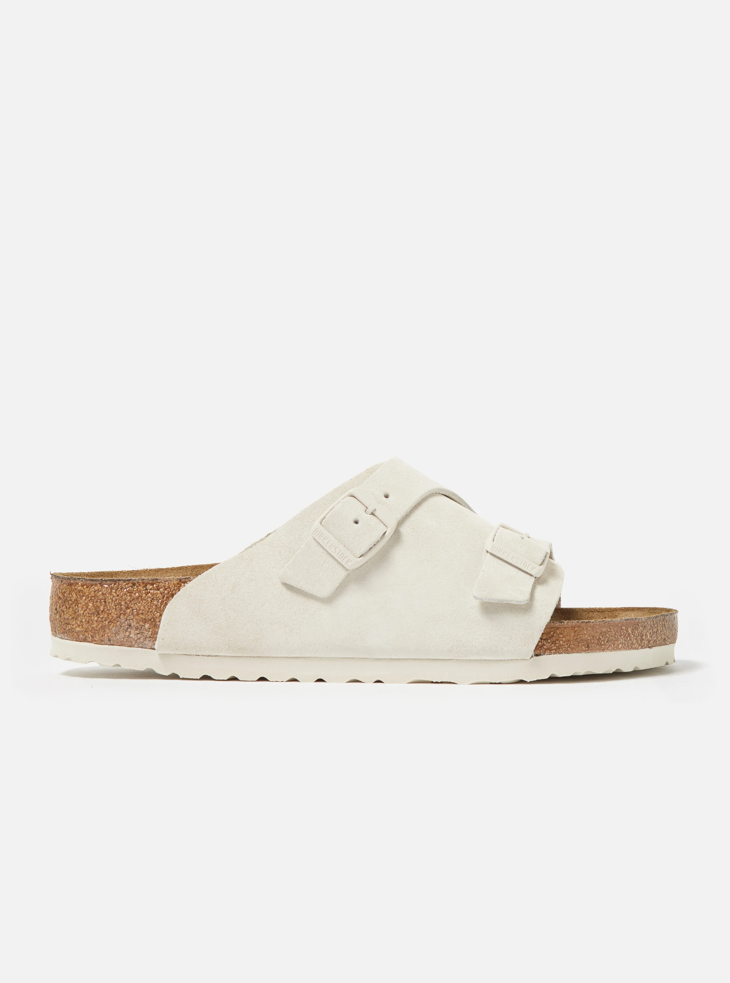 Birkenstock Zürich in Antique White Suede