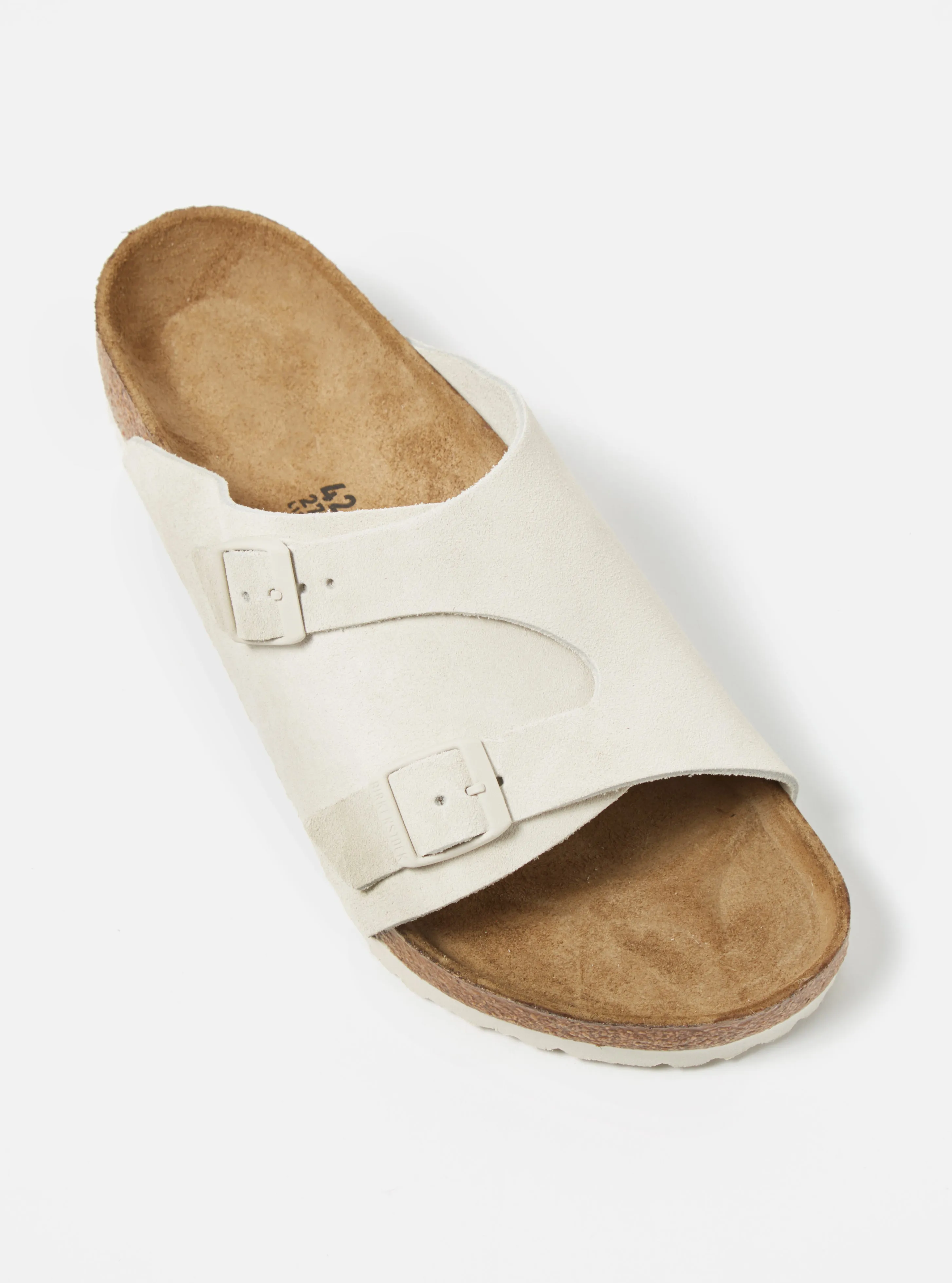 Birkenstock Zürich in Antique White Suede