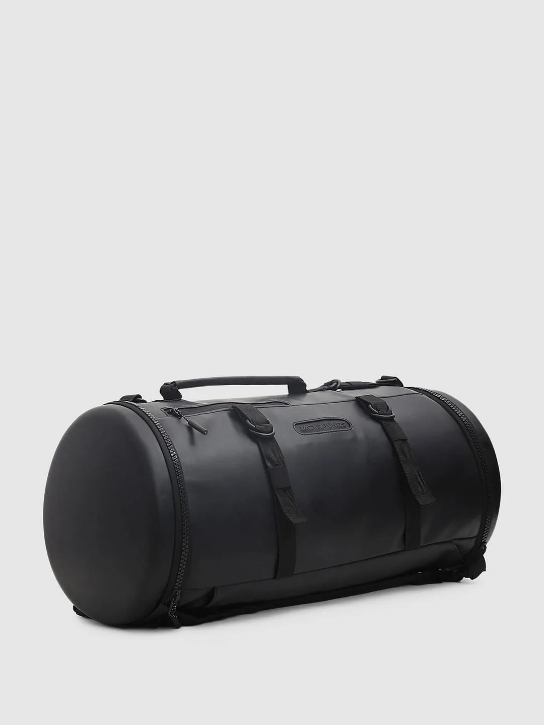 Black Hard Shell PU Duffle Bag