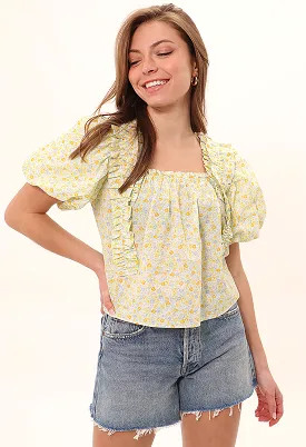 Blossom Blouse-Yellow