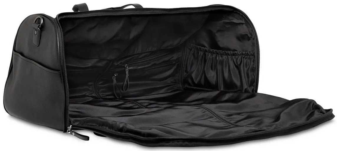 Bosca Nappa Leather Hybrid Garment / Duffle Bag 