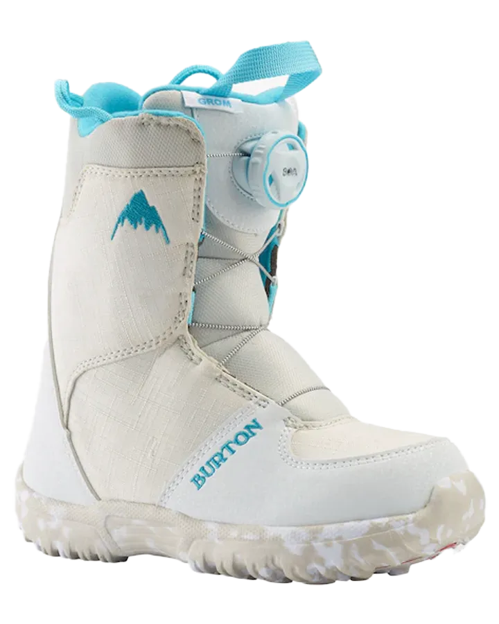 Burton Kids Grom Boa Snowboard Boots - White - 2023