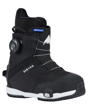 Burton Kids' Grom Step On Snowboard Boots - Black | Shop Snowboard Boots at Trojan Wake Ski Snow & Snow Skiers Warehouse