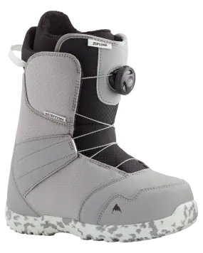 Burton Kids' Zipline Boa® Snowboard Boots - Gray/Neo-Mint - 2024 | Shop Snowboard Boots at Trojan Wake Ski Snow & Snow S