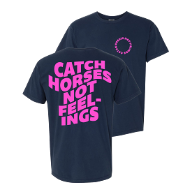 CATCH HORSES - NAVY TEE