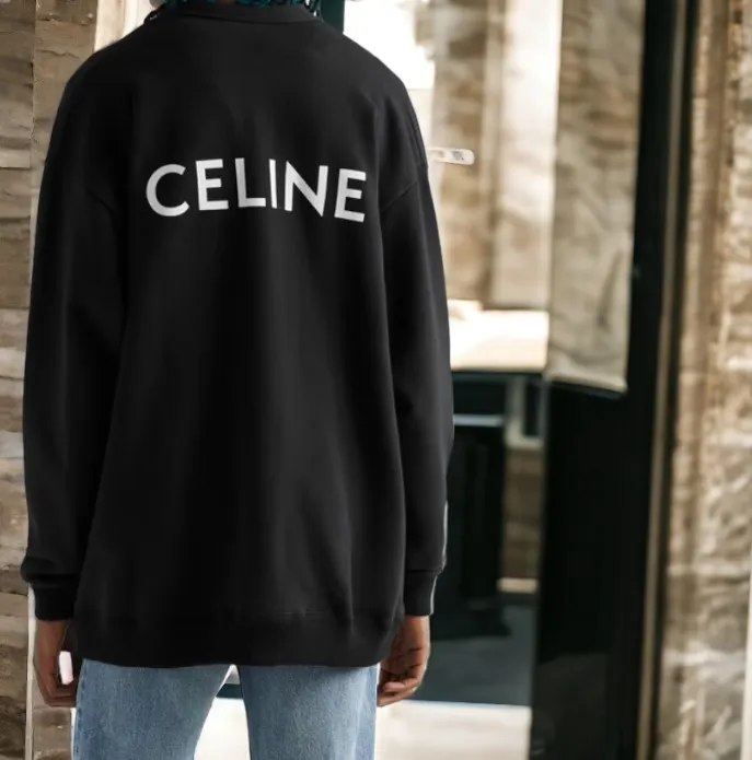 CELINE  |Unisex Street Style Plain Cotton Logo Luxury Cardigans