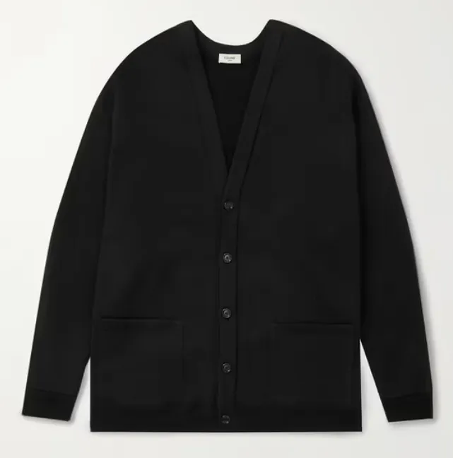 CELINE  |Unisex Street Style Plain Cotton Logo Luxury Cardigans